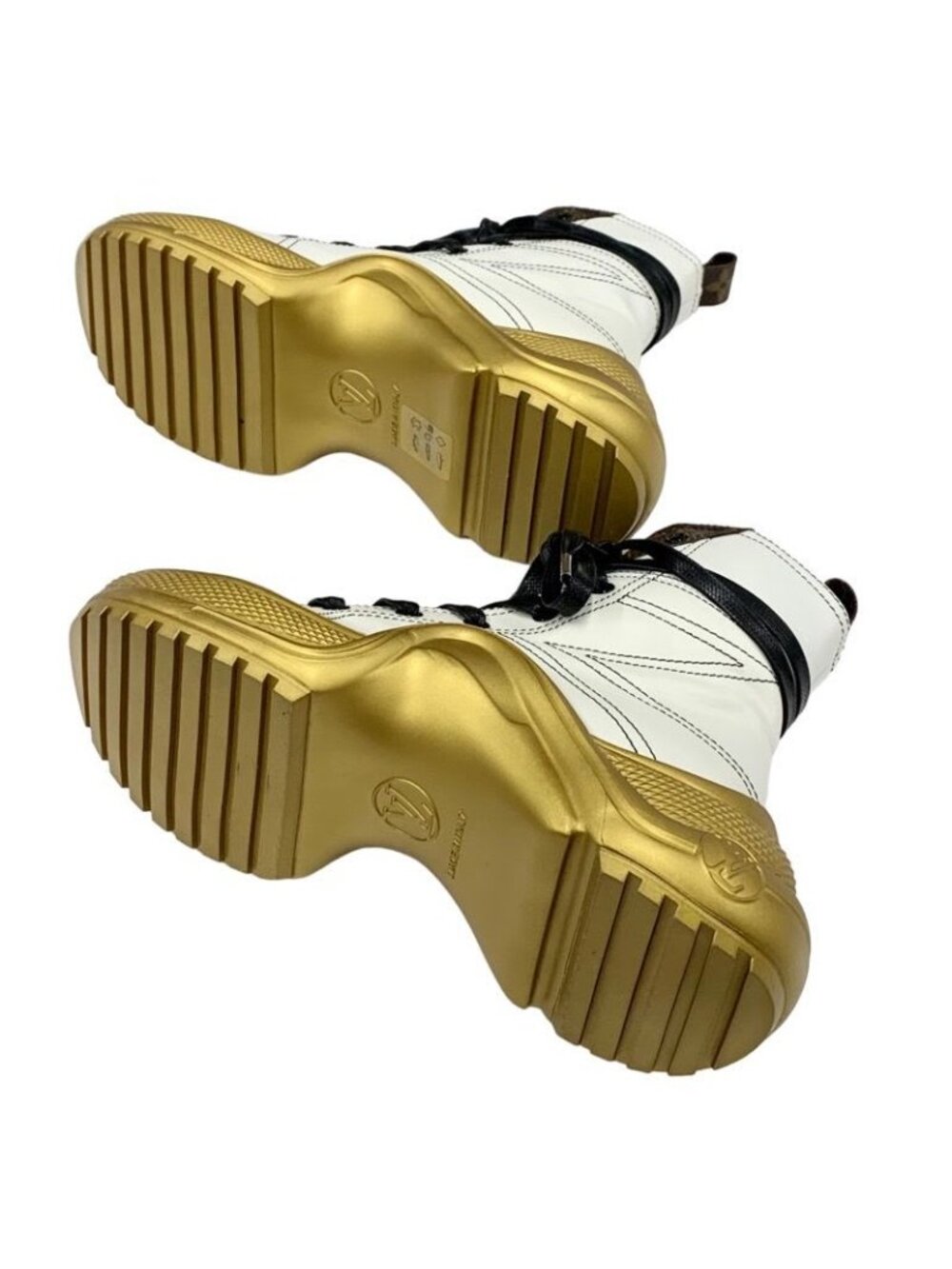 Louis Vuitton Arclight Line Monogram Sneakers High Cut Leather White - Picture 7 of 10